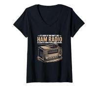 Femme Ham Radio Type d'une Smart People Amateur Radio Ham Operator T-Shirt avec Col en V