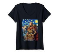 Femme Hannibal Barca Elephant Carthaginois Histoire T-Shirt avec Col en V