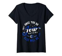 Femme Hanukkah Or Once You Go Jew, Rien d'autre ne fera l'affaire T-Shirt avec Col en V