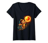 Femme Hanumanji Hanuman Hindou Singe God Lover Devotee T-Shirt avec Col en V