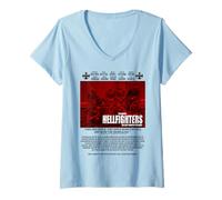 Femme Harlem Hellfighters WWI 369th Infantry - Art de l'histoire des Noirs T-Shirt avec Col en V