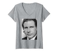 Femme Harrison Ford (Indiana Jones, époque des témoins, 1987) T-Shirt avec Col en V