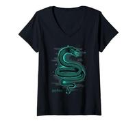 Femme Harry Potter Basilisk Stars T-Shirt avec Col en V