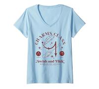 Femme Harry Potter Charms Class T-Shirt avec Col en V