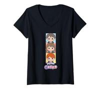 Femme Harry Potter Gokko Best Friends Harry Hermione and Ron T-Shirt avec Col en V