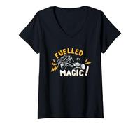 Femme Harry Potter Hagrid Fueled by Magic T-Shirt avec Col en V