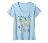 Femme Harry Potter Herbology Witchcraft and Wizardry T-Shirt avec Col en V