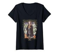 Femme Harry Potter Hermionie Granger Garden T-Shirt avec Col en V