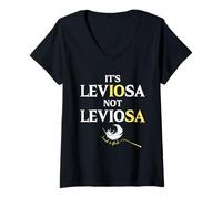 Femme Harry Potter It's LeviOSsa Not Leviosa T-Shirt avec Col en V