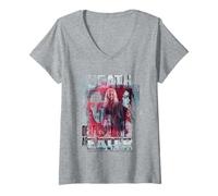 Femme Harry Potter Mangemort Halloween T-Shirt avec Col en V