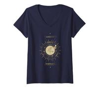 Femme Harry Potter Mystical Ravenclaw Sign T-Shirt avec Col en V