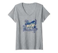 Femme Harry Potter Nouveau Design 2025 Pré-Poudré T-Shirt avec Col en V
