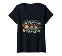 Femme Harry Potter Nouveau Design 2025 Sweeter with Friends T-Shirt avec Col en V