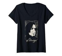 Femme Harry Potter Severus Snape Always Valentine T-Shirt avec Col en V