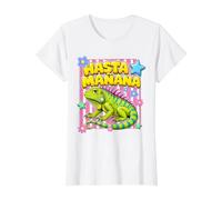 Femme Hasta Mañana Iguana Bilingue Teacher Student Graphic T-Shirt Graphique avec Valeur