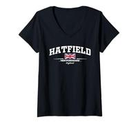 Femme Hatfield England T-Shirt avec Col en V