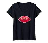 Femme Hazbin Hotel - Titre T-Shirt avec Col en V