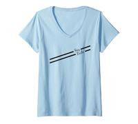 Femme Hé, mec. T-Shirt avec Col en V