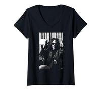 Femme Heart of Gold Chanteur Neil Young par AJ Barratt T-Shirt avec Col en V