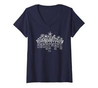 Femme Hébreu Fruit of the Spirit Galates 5:22 T-Shirt avec Col en V