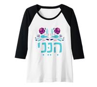 Femme Hébreu Hineni Me Voici Isaïe 6:8 Envoyez-Moi Manche Raglan