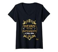 Femme Heirs to The Kingdom - 1 Pierre 2:9 T-Shirt avec Col en V