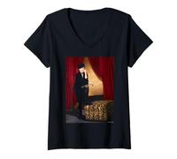 Femme Helen Mirren Prime Suspect The Queen par Michael Grecco T-Shirt avec Col en V
