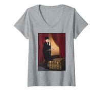 Femme Helen Mirren The Queen Prime Suspect par Michael Grecco T-Shirt avec Col en V