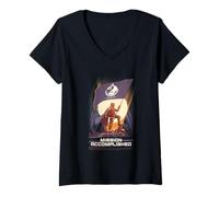 Femme Helldivers 2 Mission Accomplished Poster Video Game T-Shirt avec Col en V
