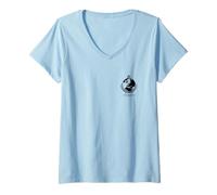 Femme Helldivers 2 Video Game Sony PlayStation Super Earth Detail T-Shirt avec Col en V
