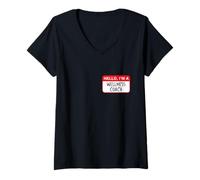 Femme Hello, I'm a Wellness Coach - Funny T-Shirt avec Col en V