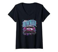 Femme Hendrick Motorsports Alex Bowman Front View Chevrolet Camaro T-Shirt avec Col en V