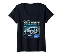 Femme Hendrick's Motorsports Chase Elliot #9 Y2K Distressed Poster T-Shirt avec Col en V