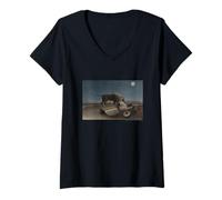 Femme Henri Rousseau The Sleeping Gypsy T-Shirt avec Col en V