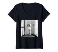 Femme Henry Cooper UK Entraînement Lourd pour Cassius Clay Boxing T-Shirt avec Col en V