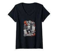 Femme Henry D. Thoreau Walden T-Shirt avec Col en V