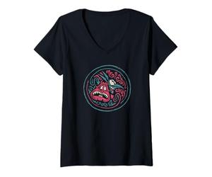 Femme Hercule, méchant de Disney, douleur et panique T-Shirt avec Col en V