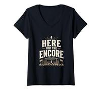 Femme Here for The Encore Live Festival Rock Crowd Energy T-Shirt avec Col en V