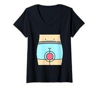 Femme Héros des hémorroïdes T-Shirt avec Col en V