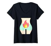 Femme Héros des hémorroïdes T-Shirt avec Col en V