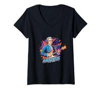Femme Heure d'Amadeus T-Shirt avec Col en V