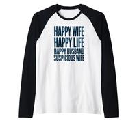 Femme Heureuse, Vie Heureuse, Mari Heureux, épouse suspecte, Marine Manche Raglan