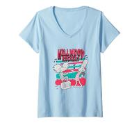 Femme Hey Arnold! Hillwood Rockers Boombox Music Vibes T-Shirt avec Col en V