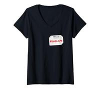 Femme Hi My Name is Penelope Lazy Costume pour fêtes T-Shirt avec Col en V