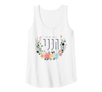 Femme Hineni Hebrew Here I Am Isaiah 6:8 Send Me Floral Aquarelle Débardeur