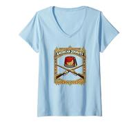 Femme Histoire de la Guerre Civile américaine des Zouaves T-Shirt avec Col en V