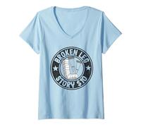 Femme Histoire des Jambes cassées de 10 $ pour se rétablir T-Shirt avec Col en V