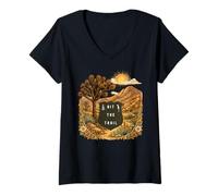 Femme Hit The Trail Randonnée & Camping Mojave Desert T-Shirt avec Col en V