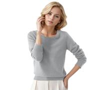 Femme Hiver Col Rond Chaud Pull DéContracté Manches Longues sans Couture Pull en Tricot Chic Tricot Grande Taille T-Shirt Manche Longue Casual Pullover Basic Couleur Unie DéContracté Hauts