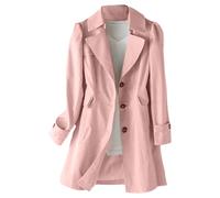Femme Hiver Manteau Automne Veste Long Chaud Noir Trench-Coat en Velours Côtelé Manteaux Cintré La Ceinture Trench Coat Court Imperméable pour Grande Taille Parka De Bureau Chic Et Elegant z8